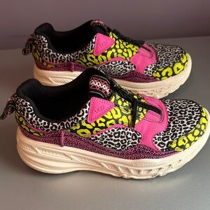 UGG Neon Leopard Print Sneakers - Size 7